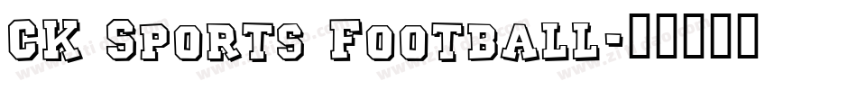 CK Sports Football字体转换